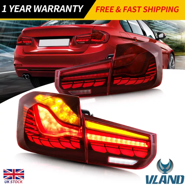 VLAND LED Tail Lights For 2013-18 2014 2015 2016 BMW 3 Series F30 F35 F80 M3 Set