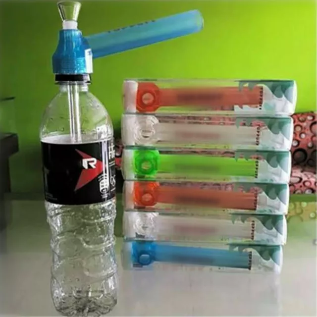 1x Portable Hookah Screw on Bottle Converter Water Bong Glass Pipes Pipe Smoking
