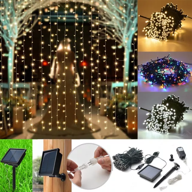 LED Fairy String Light Lamp Outdoor Garden Wedding Xmas Party Decor