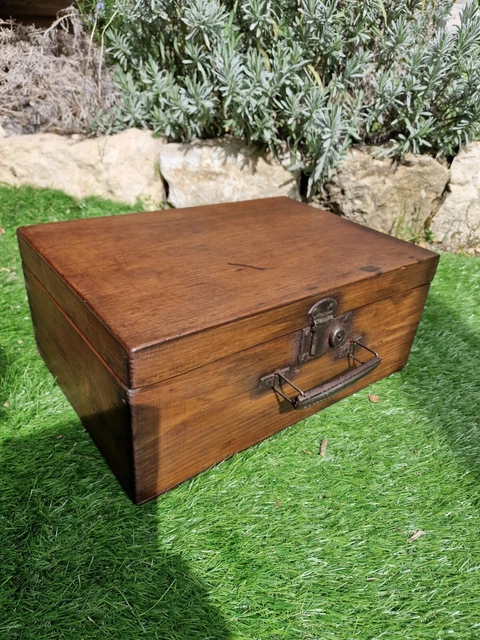 PETITE MALLE ANCIENNE En Bois, Meuble De Métier, Boîte, Valise