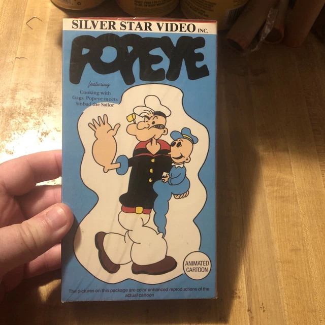 POPEYE CARTOON ANIMATION VHS Silver Screen Video Tape Color NEW SEALED ...