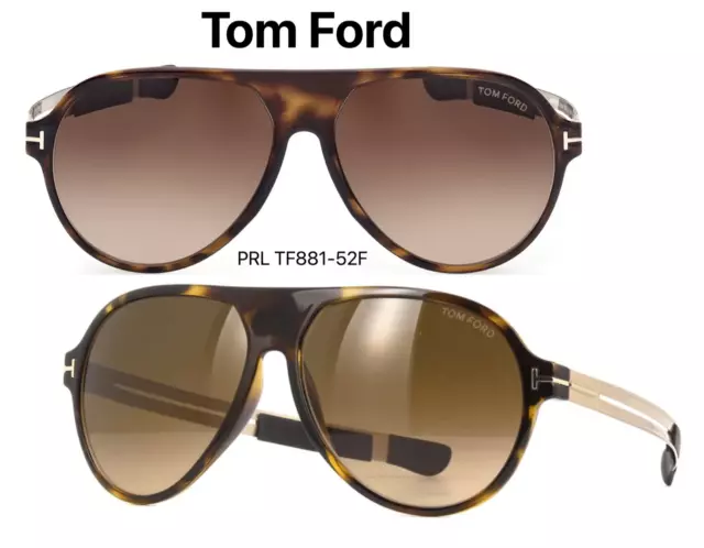 Tom Ford TF 881 52F Oscar Sunglasses Tortoise/Gold  FT 881 52F   100% Authentic