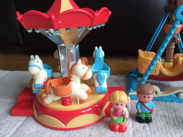 Manège Mécanique MS China Musical Merry Go Round - Tôle - 1960 Avec Boîte - Quasi Neuf