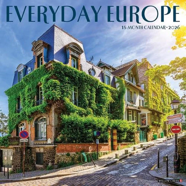 EVERYDAY EUROPE 2026 Wall Calendar by Willow Creek Press £16.40 ...