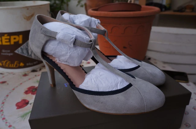 Escarpins Tosca Blu TOPAZIO - Cuir Gris Clair, Talon Haut 7+ Cm, Taille 41 EU