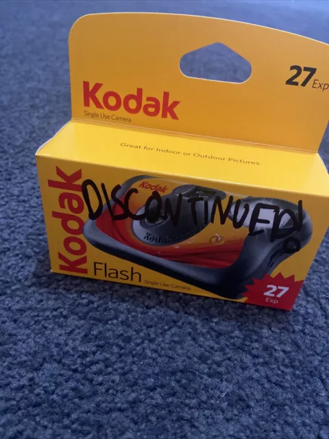 Kodak Flash Single Use Camera - 27 Exposures - Disposable Film Camera. Brand New