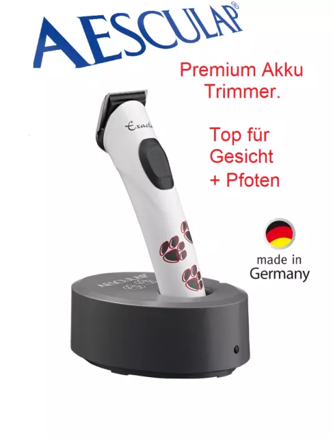 Neues Modell: AESCULAP Exacta GT416 Akku Hunde Schermaschine. Gesicht + Pfoten