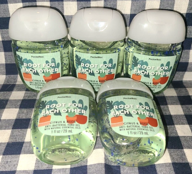 5PACK CITRUS & ALOE Root For Each Other PocketBac Sanitizer Bath