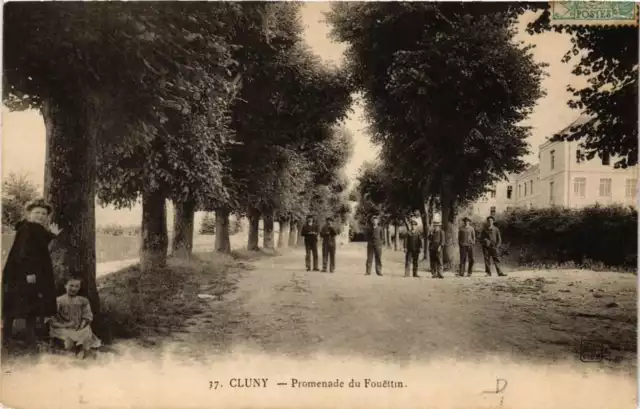 CPA CLUNY Promenade du Fouettin (649735)
