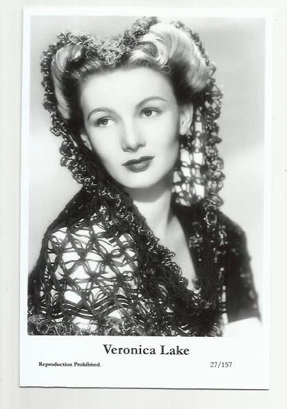 (B1) Veronica Lake Swiftsure Photo Postcard (27/157) Filmstar Pin Up Glamor