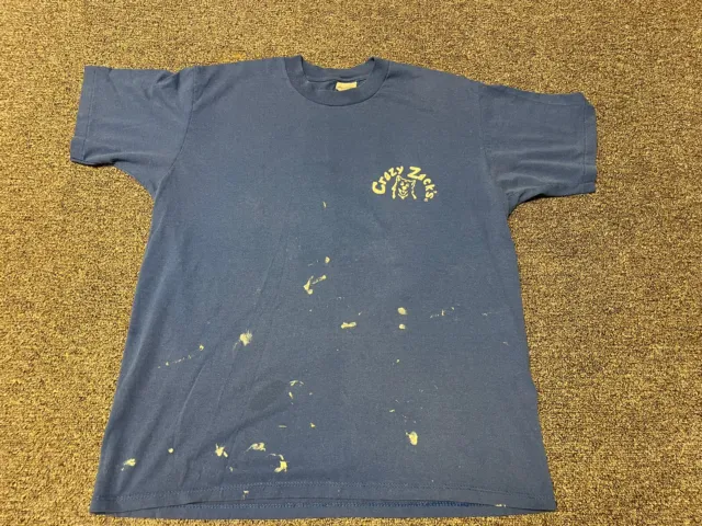 Vintage Men's L T-Shirt Thrashed Grunge Faded Paint Splattered Single Stitch