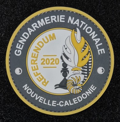 Ecusson patch badge imprime drapeau NC nouvelle caledonie kanak kanaky 