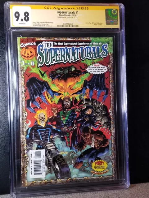 Marvel Comics THE SUPERNATURALS #1 CGC SS 9.8 Signed by Jim Balent