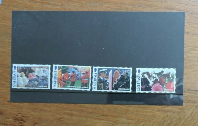 Mint Unmounted Stamp Set Guernsey Europa National Days & Festivals 1998