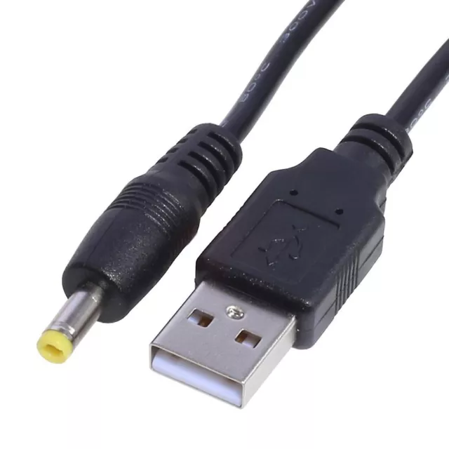 USB-A to 1.35mm 3.5mm Barrel Jack Male DC 5v power charger plug adapter cable