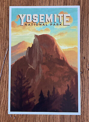 Yosemite National Park, California - Half Dome - Lantern Press Postcard