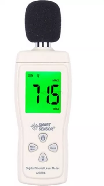 Smart Sensor AS804 Mini Sound Level Meter Noise Meters 30~130 Dba 35~130 Dbc yc