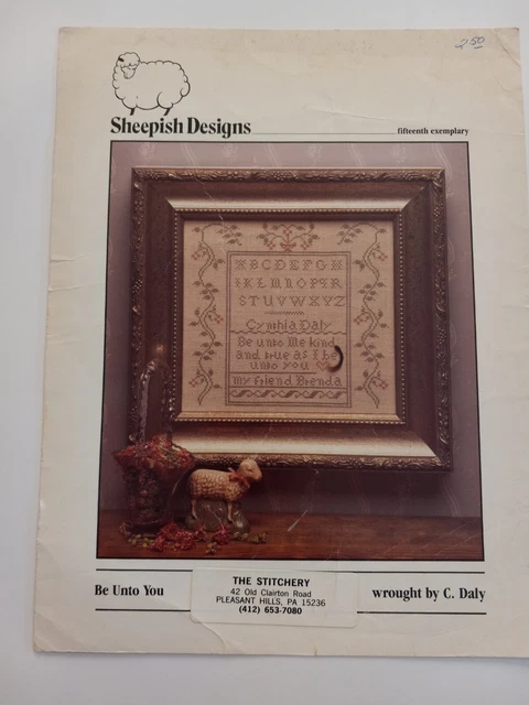 Sheepish Designs- Be Unto You Sampler Chart (fifteenth exemplary) by C. DALY Sheepish Designs- Be Unto You Sampler Chart (fifteenth exemplary) by C. DALY