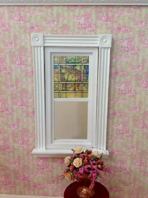 Grape Clusters  Motif Dollhouse Miniature Victorian  Stained Glass Window Film