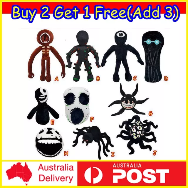 Doors Plush Set,6PC SPP Material Doors Short Plush Figure Jack Ambush halt  Screech Glitch Toy Doll Gift 