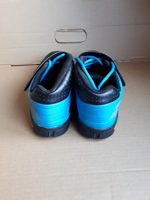 Shimano Cycling mtb flat Shoes SH AM7 black and blue 4