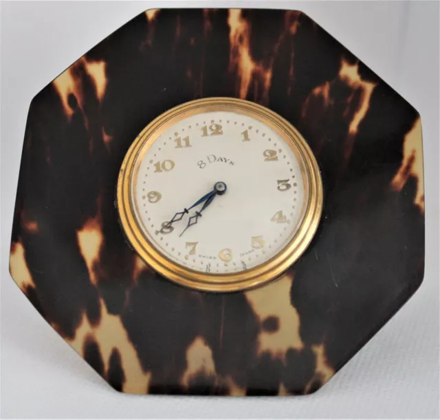 Art Deco Style Tortoiseshell Clock