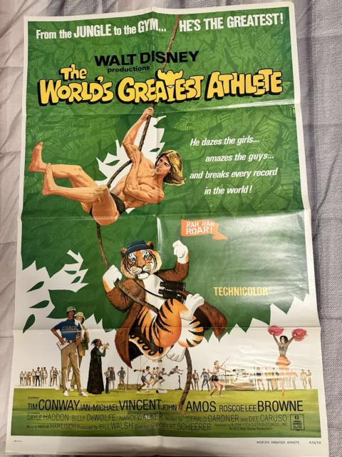 THE WORLD'S GREATEST Athlete- 1973 Walt Disney Film-Movie Poster $11.99 ...