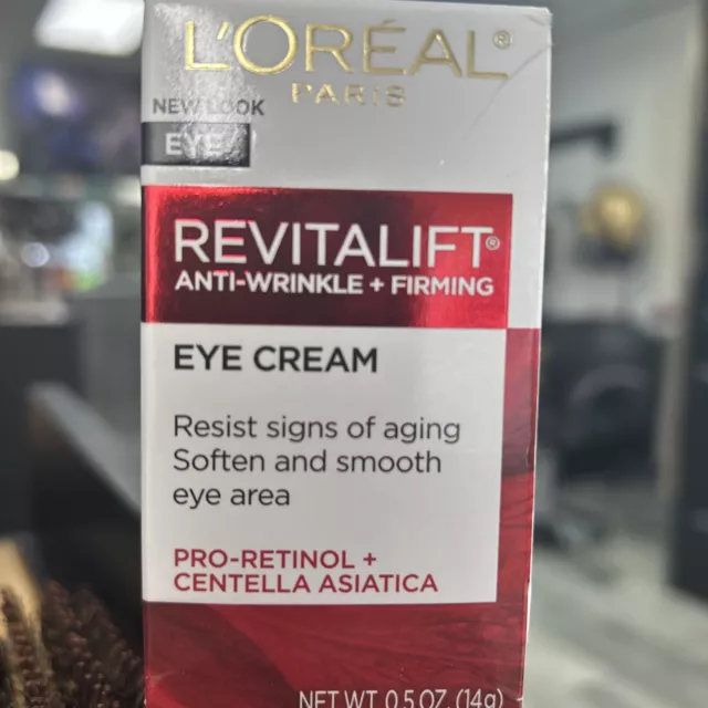 L'Oreal Revitalift Anti-Wrinkle + Firming Eye Cream 0.5fl.oz./14g NIB