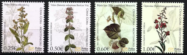 Montenegro - Set piante autoctone nuovo di zecca 2010 Michel 229-232
