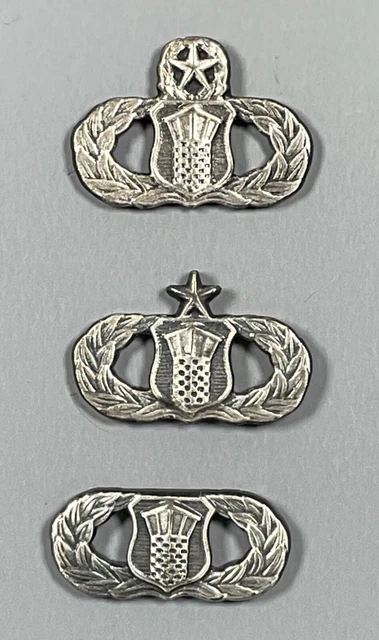 Air Force Miniature Air Traffic Control Master, Senior & Basic Badges