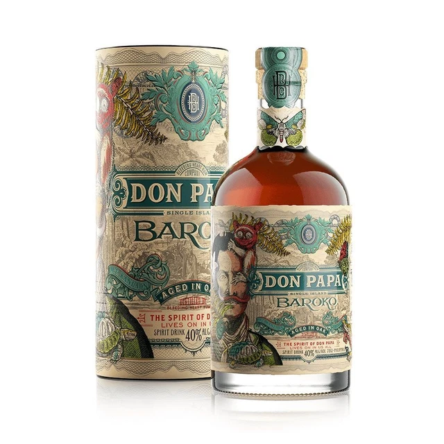 Don Papa - Rum Don Papa Baroko 0,70 lt. + Box