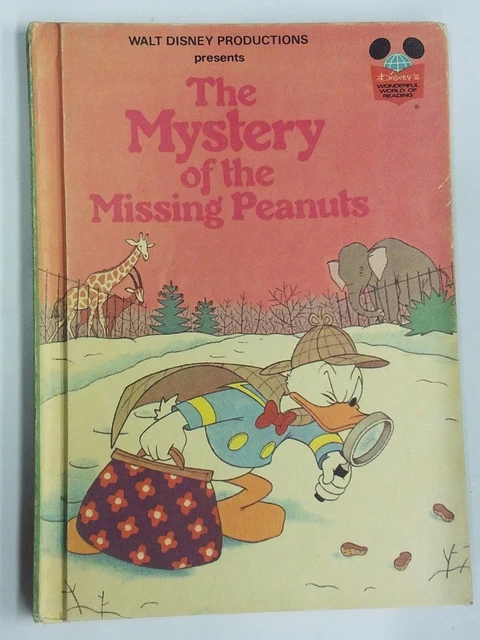 The Mystery of the Missing Peanuts Disney's Wonderful World Of Reading - 1975 HC