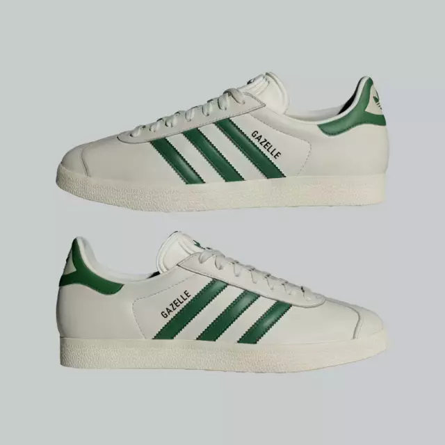 TUTTE LE TAGLIE ADIDAS ORIGINALS SCARPE GAZELLE BB5487 iconiche VINTAGE streetwear verde