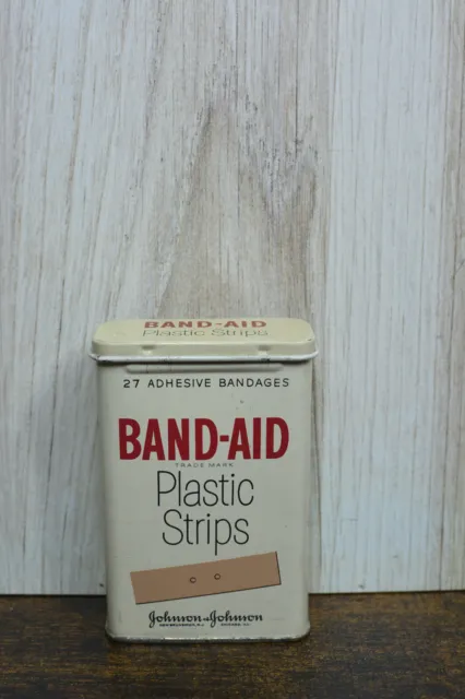 Vintage Band-Aid Sheer Bandages Metal Tin Box EMPTY NICE!