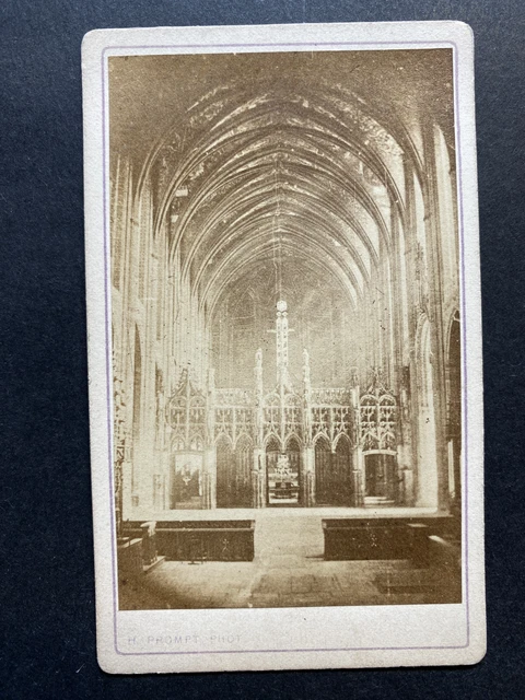 Tirage Argentique Vintage D'Albi – Vue De La Cathédrale, Circa 1905, Format 9x12 Cm | Photo Ancienne Collection