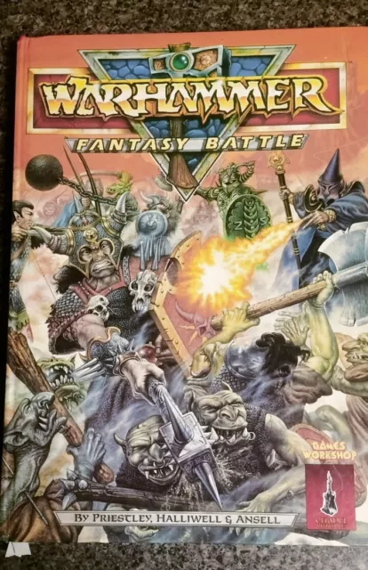Warhammer Fantasy Battle 3rd Edition 1987 Rulebook Hardcover HB Third Book GC