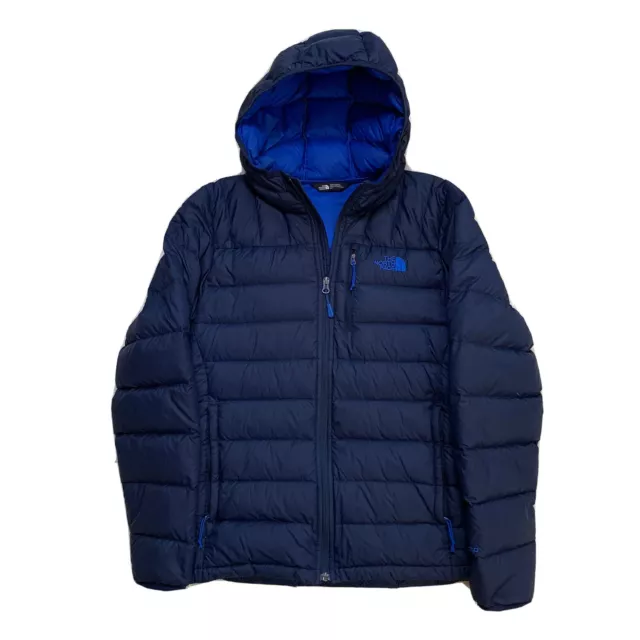 Small da Uomo The North Face Blu Scuro con Cappuccio Intera Zip 550 Fill Piumino