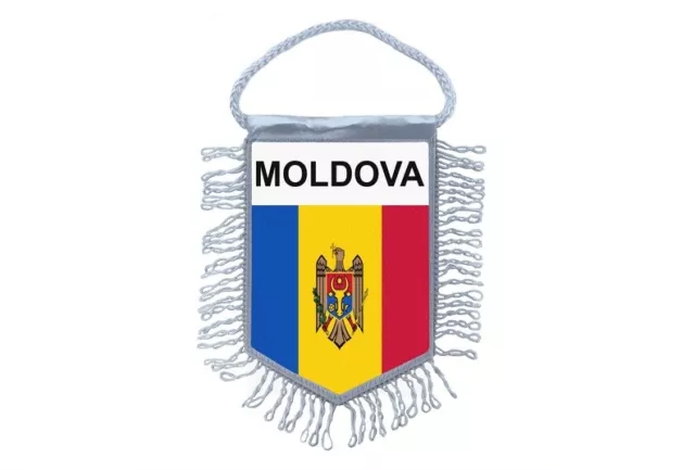 Bandiera bandierina auto Gagliardetto nazioni moldovia moldova