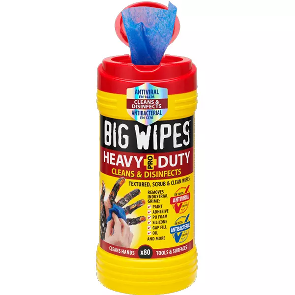 Big Wipes 80  Red Top 4x4 Quad Heavy-Duty Large Hand Cleaning Wipes