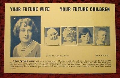 1935. Your Future Wife. Exhibit Arcade. Postcard L7