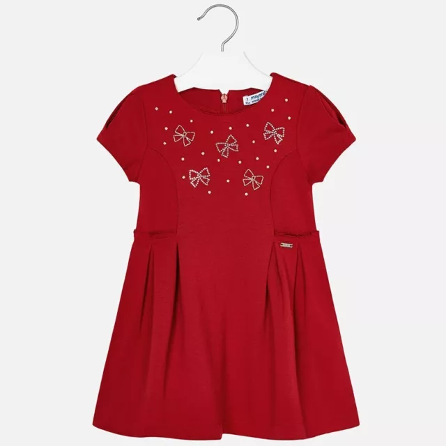 Abito Abiti Vestito Elegante Bambina Mayoral 4954 Rosso Originale Ai 2023