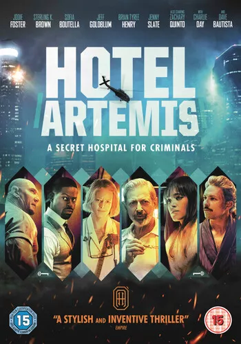 Hotel Artemis DVD (2018) Jodie Foster, Pearce (DIR) cert 15 Fast and FREE P & P