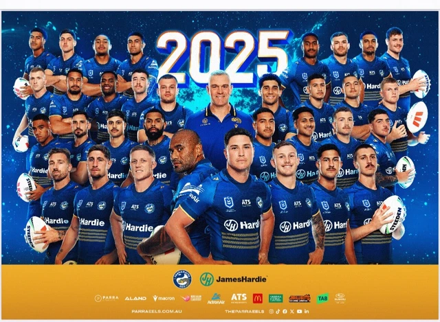 PARRAMATTA EELS LAMINATED nrl rugby champion team player poster , BARGAIN,3  $17.50 - PicClick CA