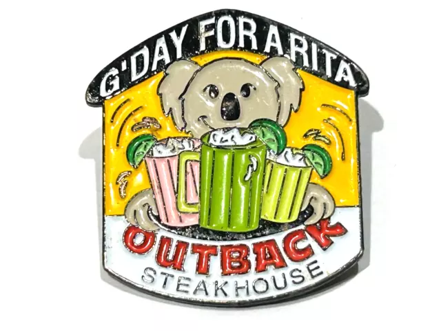 Outback Steakhouse Restaurants & Fast Food (G'Day For A Rita) Hat / Lapel Pin~1