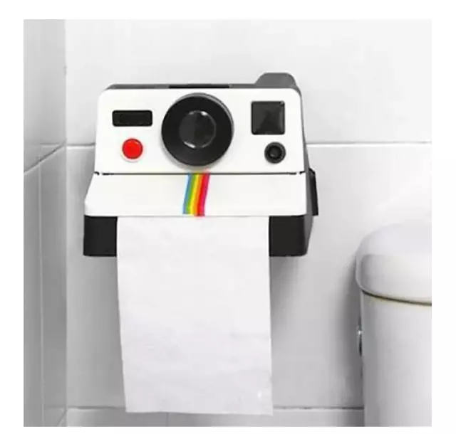 Retro Polaroid Vintage Camera Shape Toilet Paper Roll Holder Tissue Box Bathroom