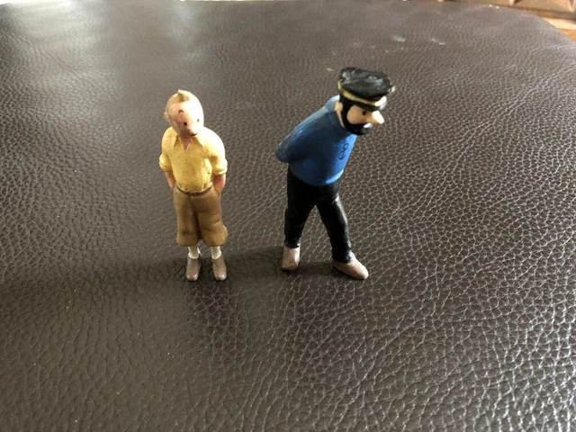 Figurine Tintin - Capitaine Haddock De La Série LU Hergé - Collection BD En Plastique - Occasion