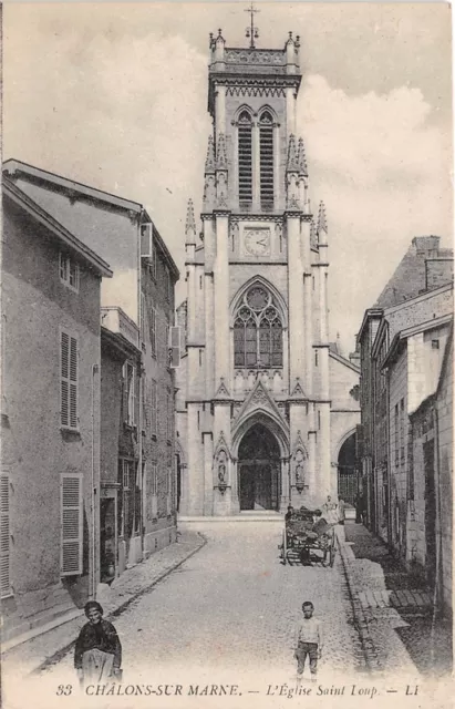 CPA 51 - CHALONS-sur-MARNE l'Eglise st-Loup