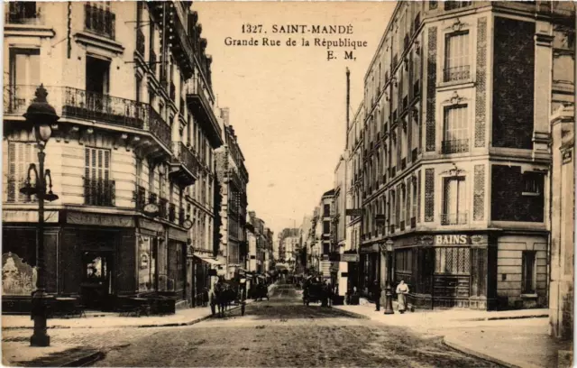 CPA AK St-MANDÉ Grande Rue de la République (672414)