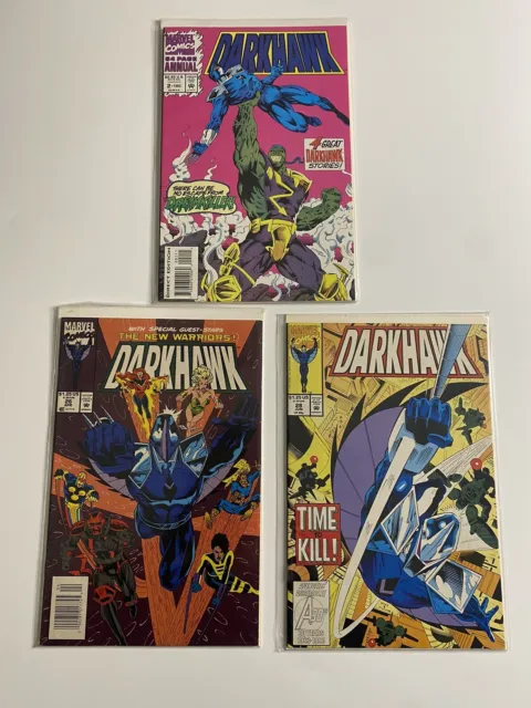 Darkhawk Marvel Comics 1992-1993 Lot Of 3 including 64 Page Annual