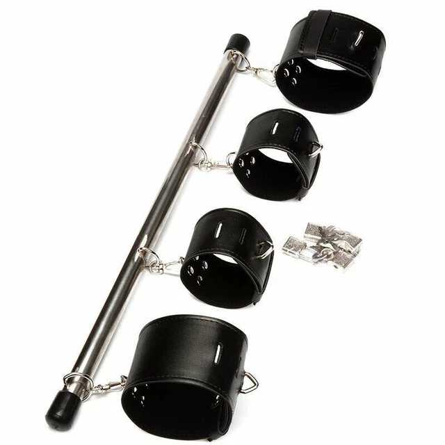Set De Menottes Métalliques Pour Adultes - Manchettes Cheville/poignet, Usage SM/couples